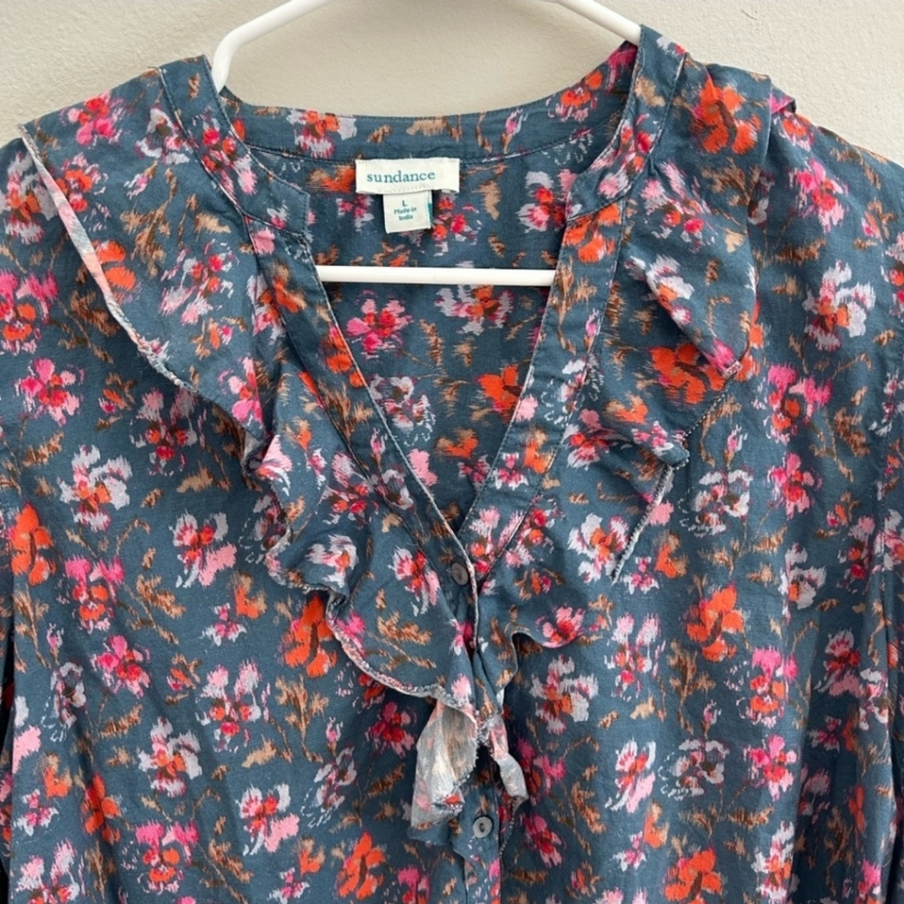 🌻Sundance Floral Ruffle Blouse - Multicolor